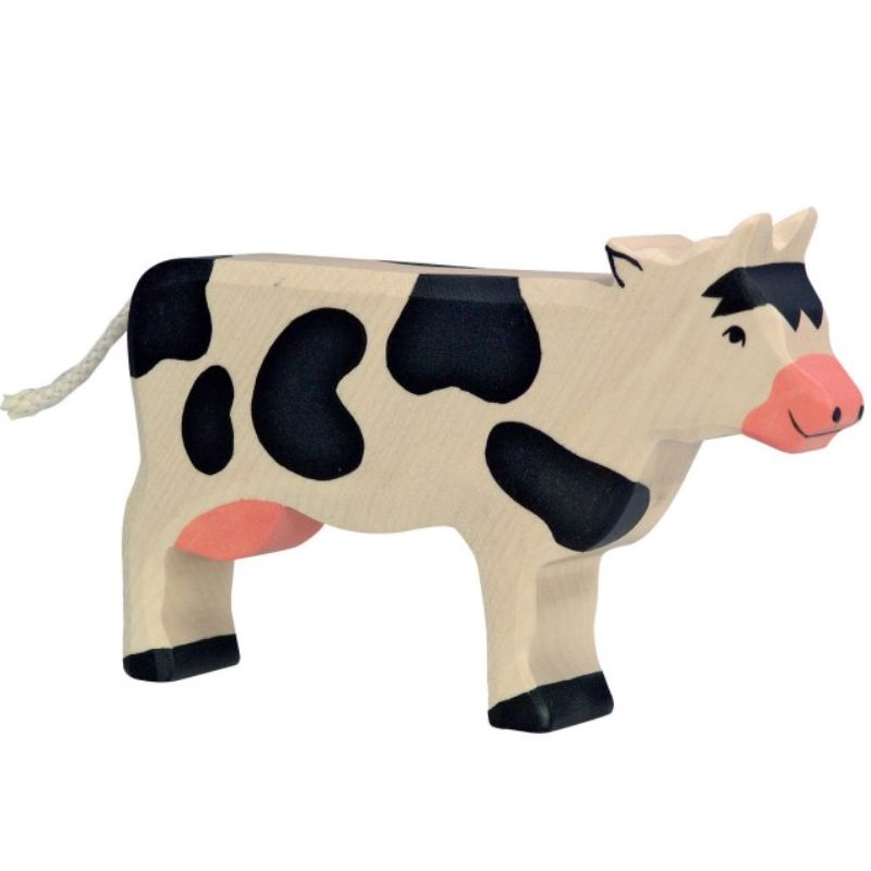Holztiger Cow Standing Black and White