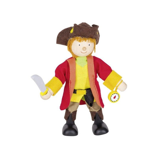 Goki Flexible Pirate Captain Puppet