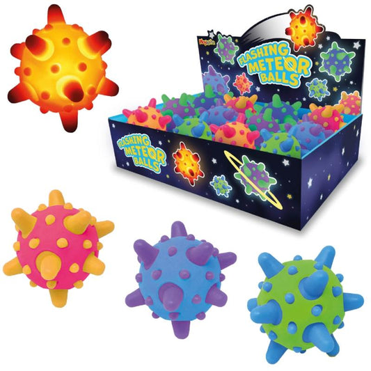 Light Up Bouncy Meteor Balls 6cm