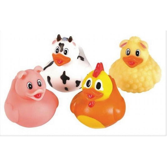 Farm Animal Rubber Bath Duck 5cm