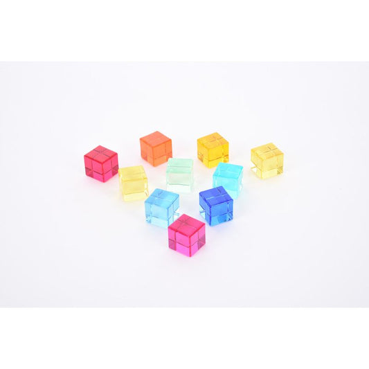 Transparent Gem Cubes 10pk