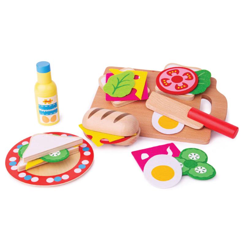 Wooden Sandwich Making Set