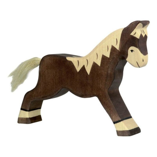 Holztiger Dark Brown Horse Running