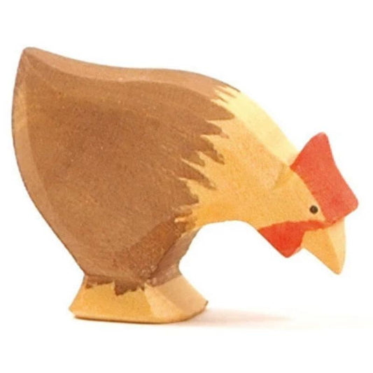 Ostheimer Hen Brown Pecking